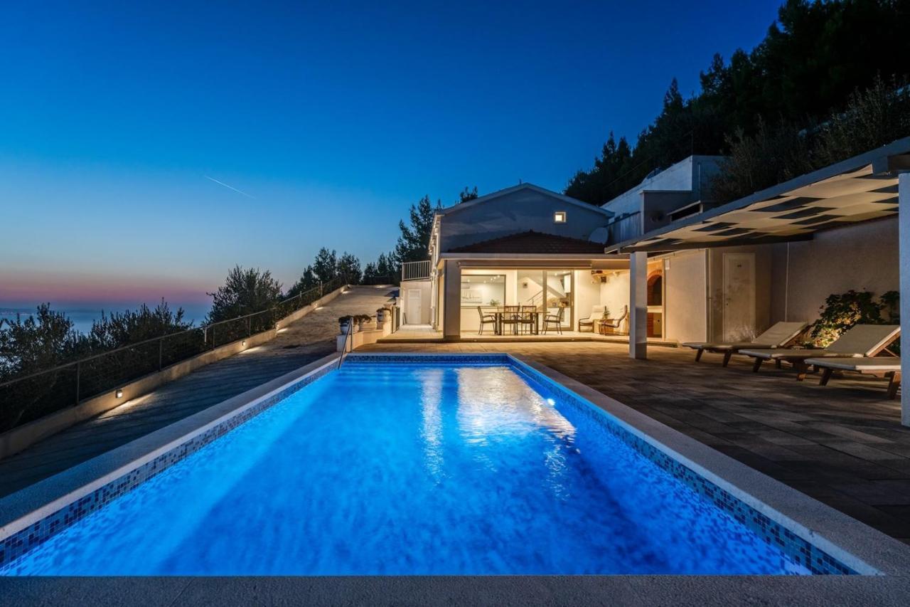 Villa Dream With Private Pool, 2 Bedrooms With En-Suite Bathrooms, Sea View Omiš Exterior foto